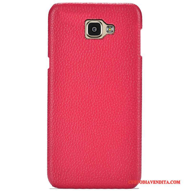 Custodia Samsung Galaxy A9 Pelle Telefono Anti-caduta, Cover Samsung Galaxy A9 Protezione Alto Rosa