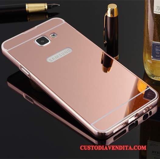 Custodia Samsung Galaxy A9 Protezione Orotelefono, Cover Samsung Galaxy A9 Metallo Telaio