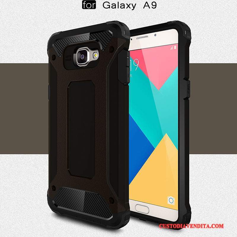 Custodia Samsung Galaxy A9 Silicone Maglia Alto, Cover Samsung Galaxy A9 Protezione Rossotelefono