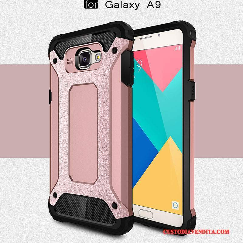 Custodia Samsung Galaxy A9 Silicone Maglia Alto, Cover Samsung Galaxy A9 Protezione Rossotelefono