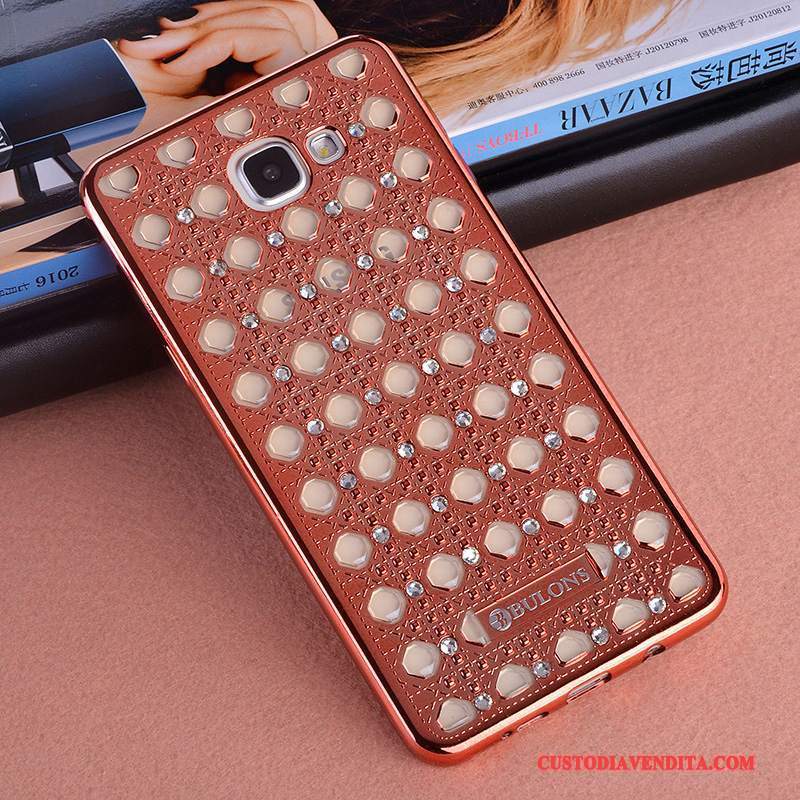 Custodia Samsung Galaxy A9 Strass Supporto Morbido, Cover Samsung Galaxy A9 Silicone Ornamenti Appesitelefono