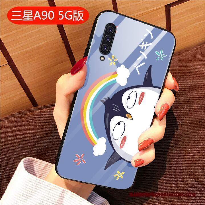 Custodia Samsung Galaxy A90 5g Creativo Anti-caduta Tutto Incluso, Cover Samsung Galaxy A90 5g Cartone Animato Bello Vetro