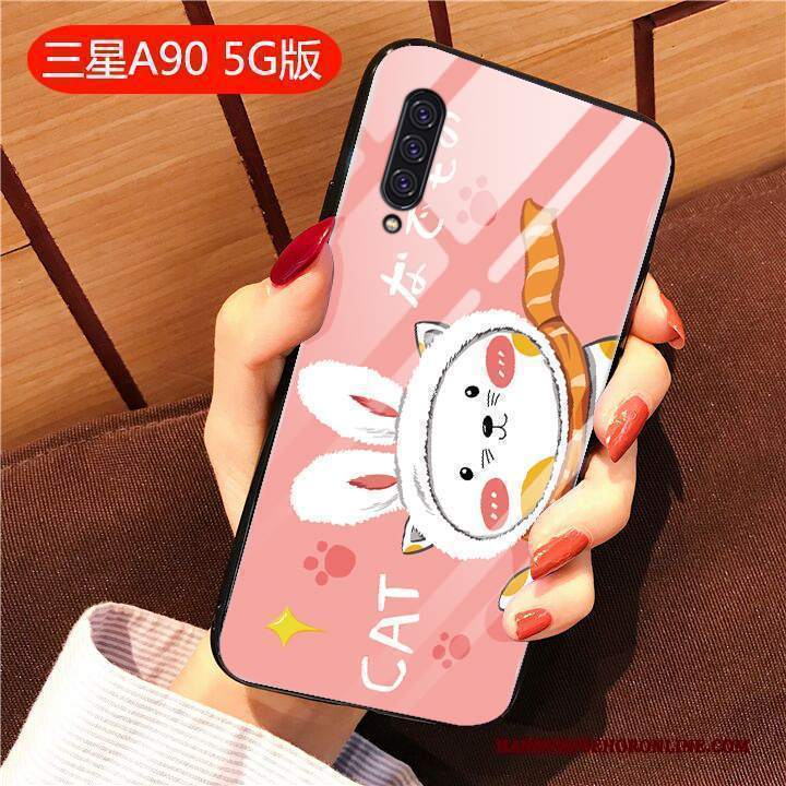 Custodia Samsung Galaxy A90 5g Creativo Anti-caduta Tutto Incluso, Cover Samsung Galaxy A90 5g Cartone Animato Bello Vetro