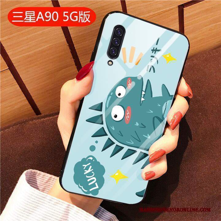 Custodia Samsung Galaxy A90 5g Creativo Anti-caduta Tutto Incluso, Cover Samsung Galaxy A90 5g Cartone Animato Bello Vetro