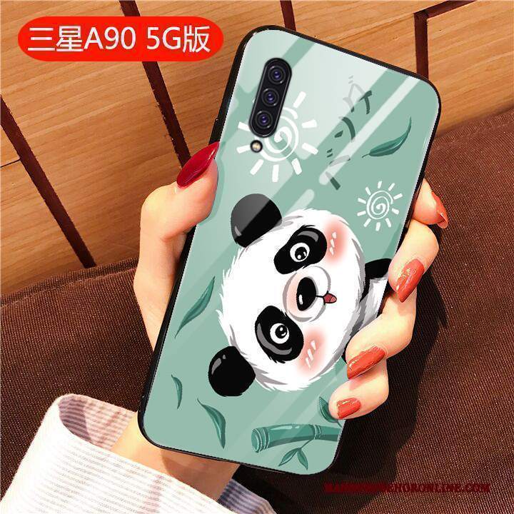 Custodia Samsung Galaxy A90 5g Creativo Anti-caduta Tutto Incluso, Cover Samsung Galaxy A90 5g Cartone Animato Bello Vetro