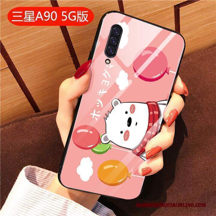 Custodia Samsung Galaxy A90 5g Creativo Anti-caduta Tutto Incluso, Cover Samsung Galaxy A90 5g Cartone Animato Bello Vetro