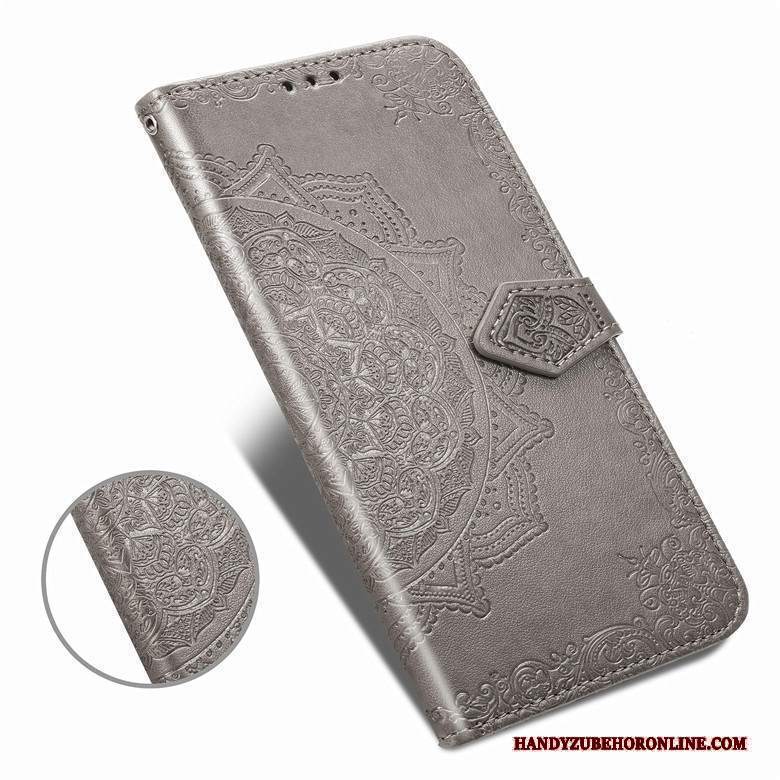 Custodia Samsung Galaxy A90 5g Pelle Grigiotelefono, Cover Samsung Galaxy A90 5g Protezione Anti-caduta