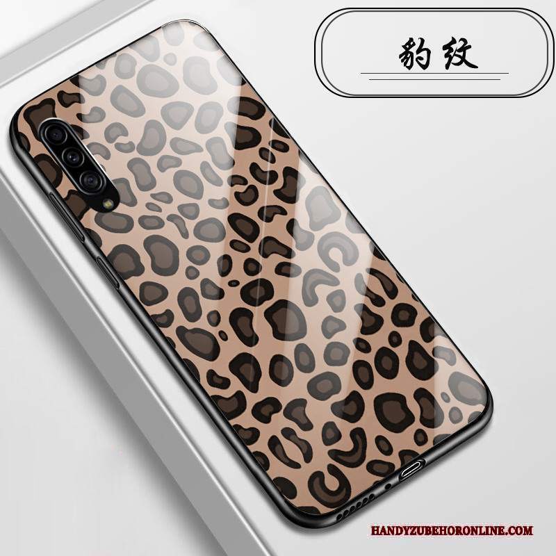 Custodia Samsung Galaxy A90 5g Protezione Vetro Rosa, Cover Samsung Galaxy A90 5g Leopardate Amare