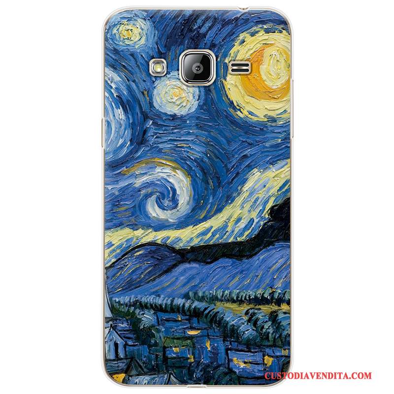 Custodia Samsung Galaxy J3 2016 Cartone Animato Tendenza Fresco, Cover Samsung Galaxy J3 2016 Telefono Piccola