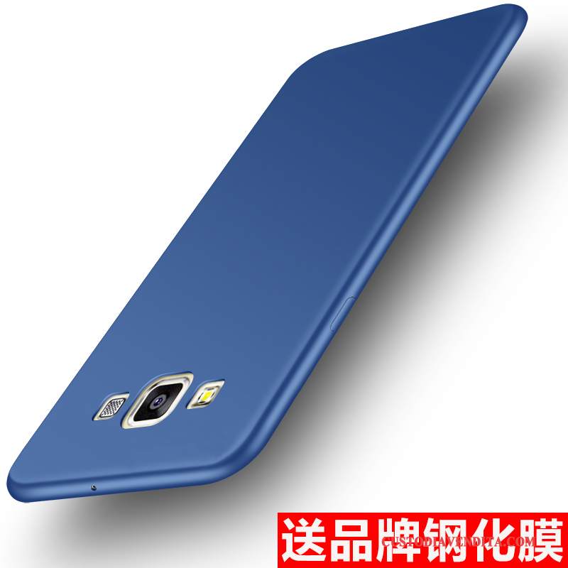 Custodia Samsung Galaxy J3 2016 Protezione Blu Scuro Morbido, Cover Samsung Galaxy J3 2016 Macchiati Anti-caduta