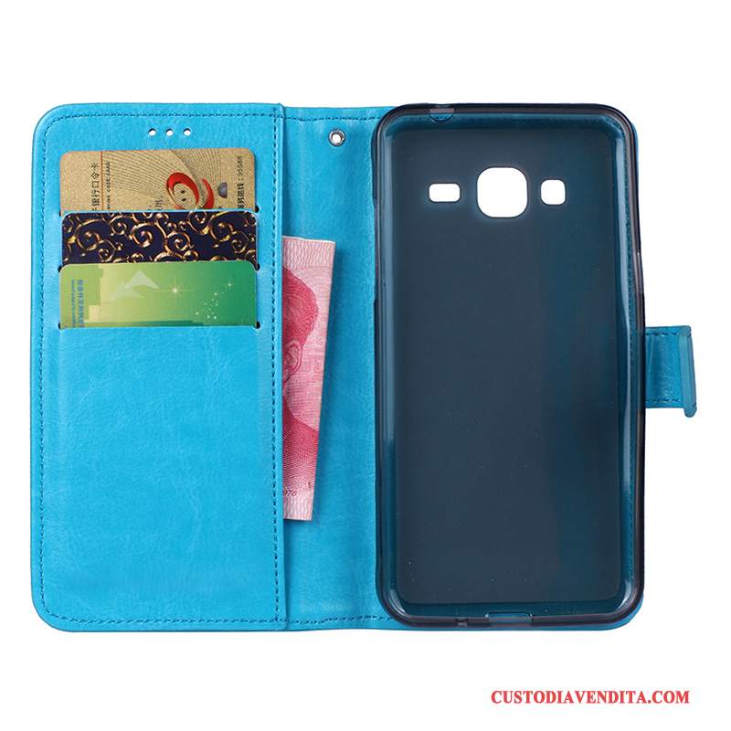 Custodia Samsung Galaxy J3 2016 Protezione Blutelefono, Cover Samsung Galaxy J3 2016 Pelle