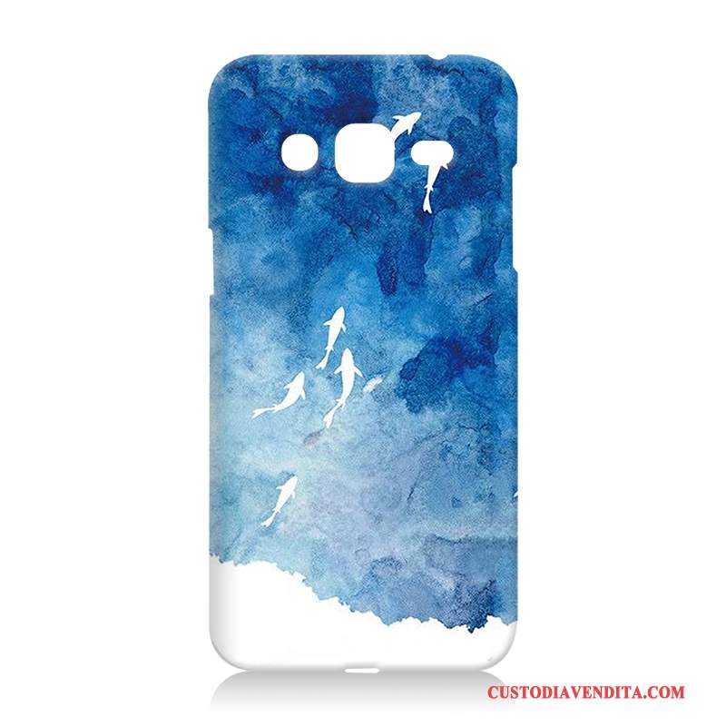 Custodia Samsung Galaxy J3 2016 Silicone Morbido Difficile, Cover Samsung Galaxy J3 2016 Cartone Animato Blu Anti-caduta