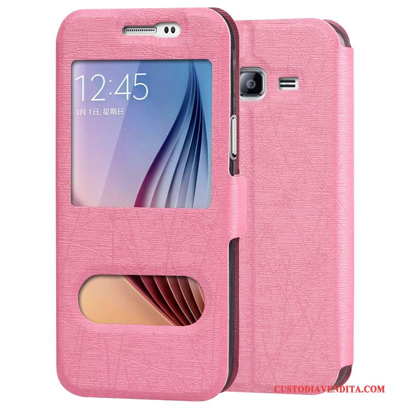 Custodia Samsung Galaxy J3 2016 Silicone Oro Anti-caduta, Cover Samsung Galaxy J3 2016 Pelle Telefono