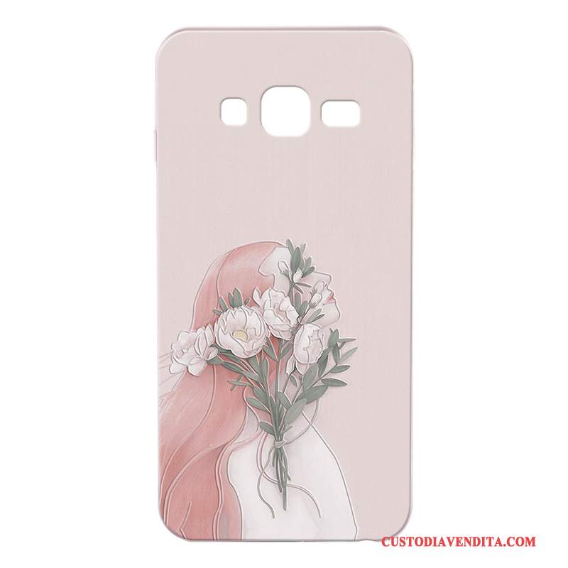 Custodia Samsung Galaxy J3 2016 Silicone Sottili Bianco, Cover Samsung Galaxy J3 2016 Cartone Animato Telefono Morbido