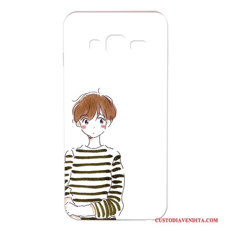 Custodia Samsung Galaxy J3 2016 Silicone Sottili Bianco, Cover Samsung Galaxy J3 2016 Cartone Animato Telefono Morbido