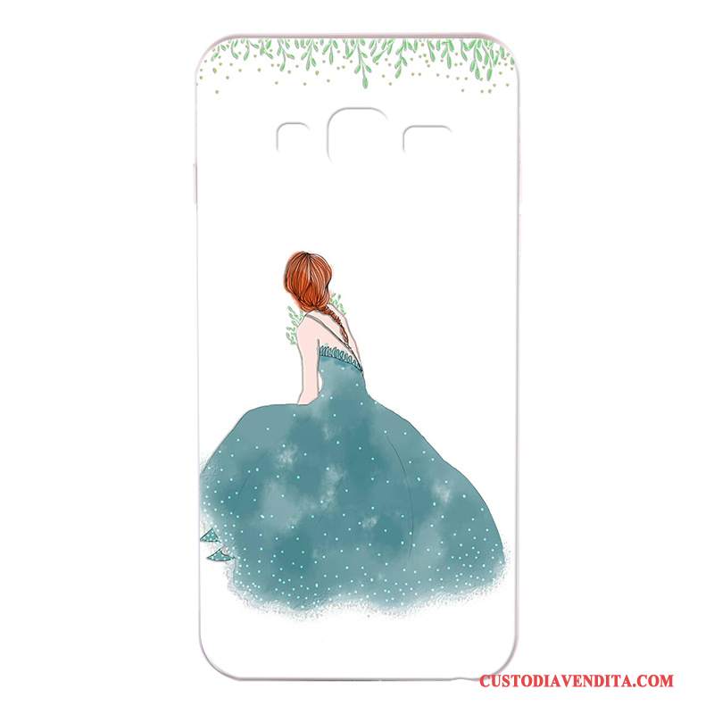 Custodia Samsung Galaxy J3 2016 Silicone Sottili Bianco, Cover Samsung Galaxy J3 2016 Cartone Animato Telefono Morbido