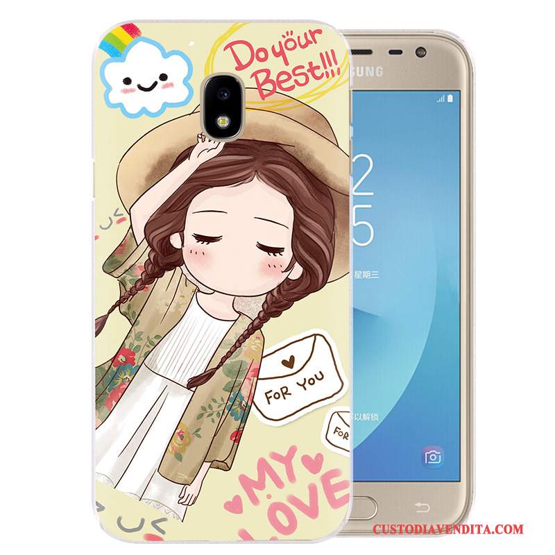 Custodia Samsung Galaxy J3 2017 Protezione Anti-cadutatelefono, Cover Samsung Galaxy J3 2017 Cartone Animato Di Personalità Porpora