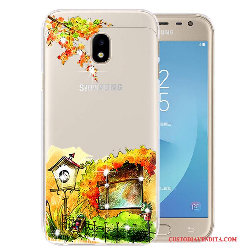 Custodia Samsung Galaxy J3 2017 Protezione Anti-cadutatelefono, Cover Samsung Galaxy J3 2017 Cartone Animato Di Personalità Porpora