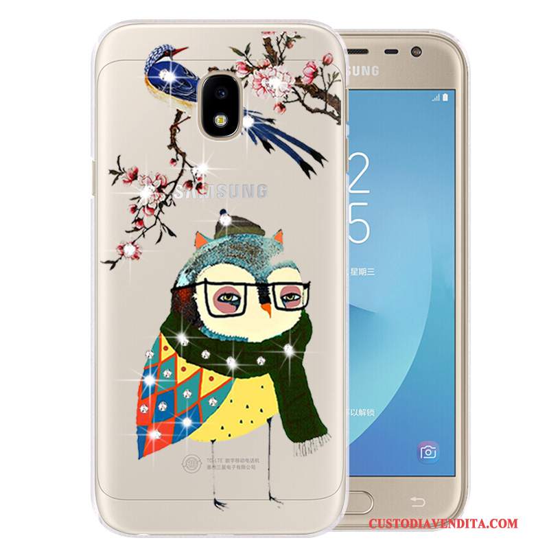 Custodia Samsung Galaxy J3 2017 Protezione Anti-cadutatelefono, Cover Samsung Galaxy J3 2017 Cartone Animato Di Personalità Porpora