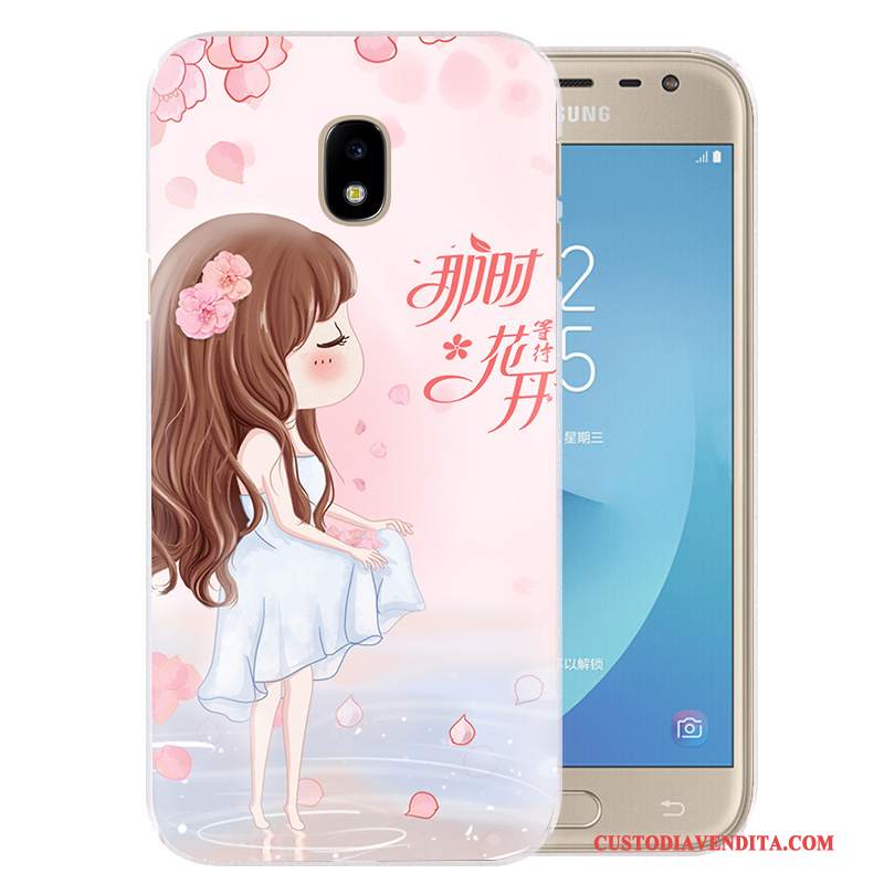 Custodia Samsung Galaxy J3 2017 Protezione Anti-cadutatelefono, Cover Samsung Galaxy J3 2017 Cartone Animato Di Personalità Porpora