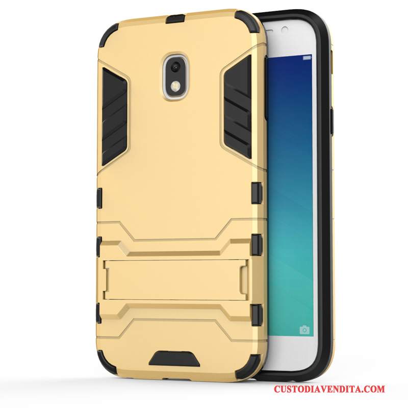 Custodia Samsung Galaxy J3 2017 Silicone Tutto Incluso Oro, Cover Samsung Galaxy J3 2017 Difficile Anti-caduta