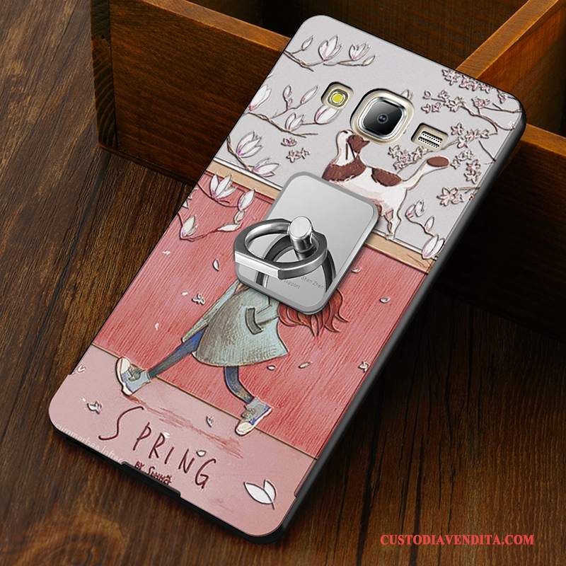 Custodia Samsung Galaxy J5 2015 Creativo Difficile Nero, Cover Samsung Galaxy J5 2015 Cartone Animato Telefono Anti-caduta