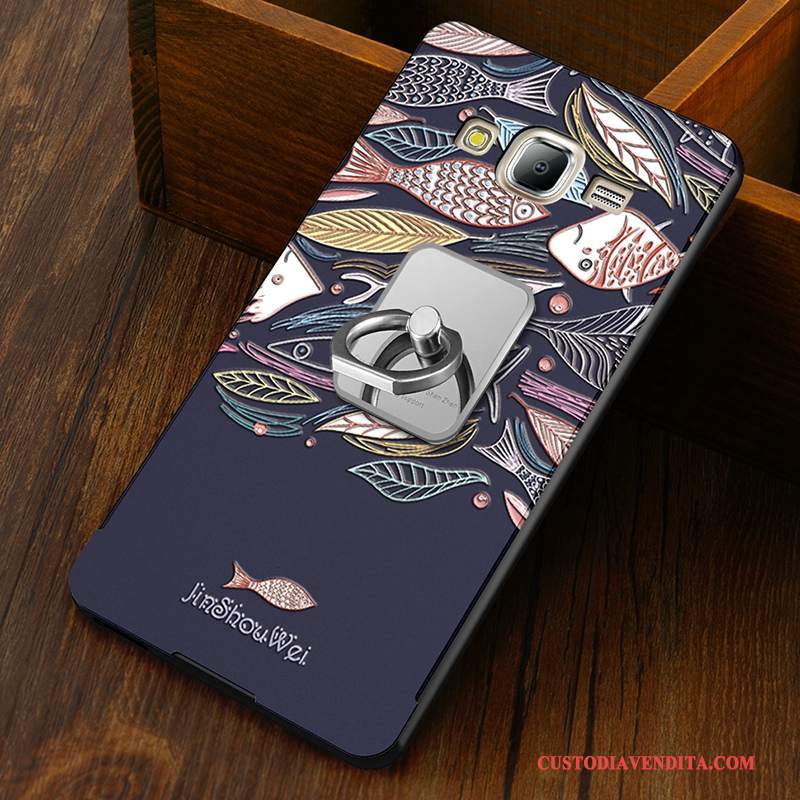 Custodia Samsung Galaxy J5 2015 Creativo Difficile Nero, Cover Samsung Galaxy J5 2015 Cartone Animato Telefono Anti-caduta