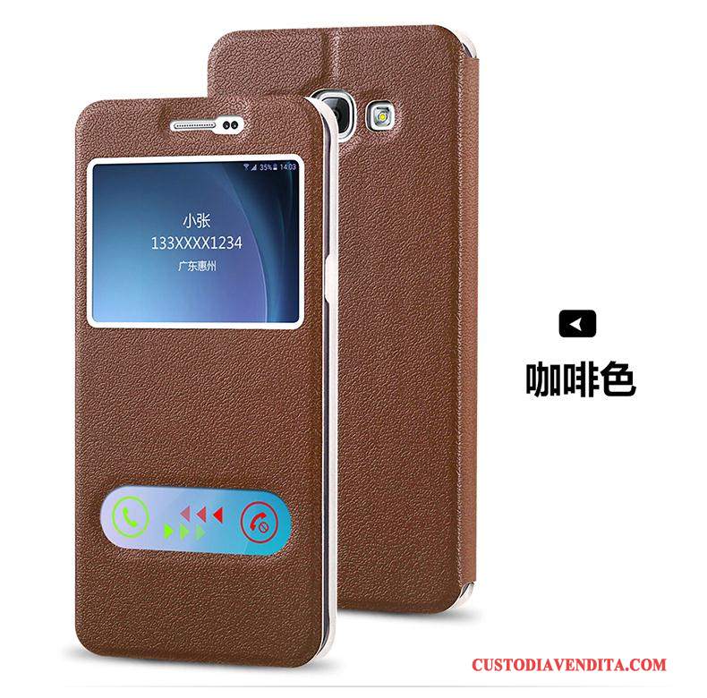 Custodia Samsung Galaxy J5 2015 Folio Biancotelefono, Cover Samsung Galaxy J5 2015 Pelle