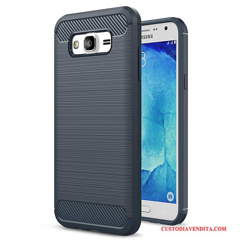 Custodia Samsung Galaxy J5 2015 Silicone Morbido Grigio, Cover Samsung Galaxy J5 2015 Protezione