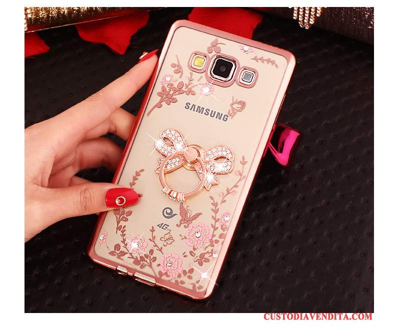 Custodia Samsung Galaxy J5 2015 Silicone Rosatelefono, Cover Samsung Galaxy J5 2015 Protezione Anti-caduta