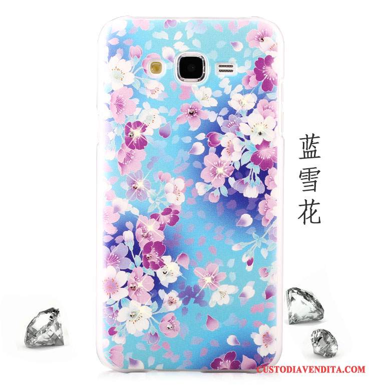 Custodia Samsung Galaxy J5 2015 Strass Telefono Anti-caduta, Cover Samsung Galaxy J5 2015 Colore Macchiati Tendenza