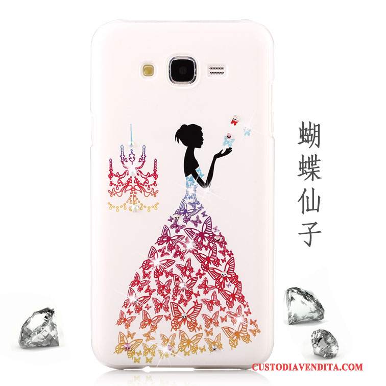 Custodia Samsung Galaxy J5 2015 Strass Telefono Anti-caduta, Cover Samsung Galaxy J5 2015 Colore Macchiati Tendenza