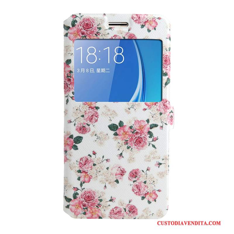 Custodia Samsung Galaxy J5 2016 Cartone Animato Telefono Porpora, Cover Samsung Galaxy J5 2016 Colore Finestra Aperta