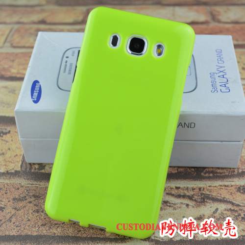 Custodia Samsung Galaxy J5 2016 Goffratura Anti-cadutatelefono, Cover Samsung Galaxy J5 2016 Silicone Morbido Verde