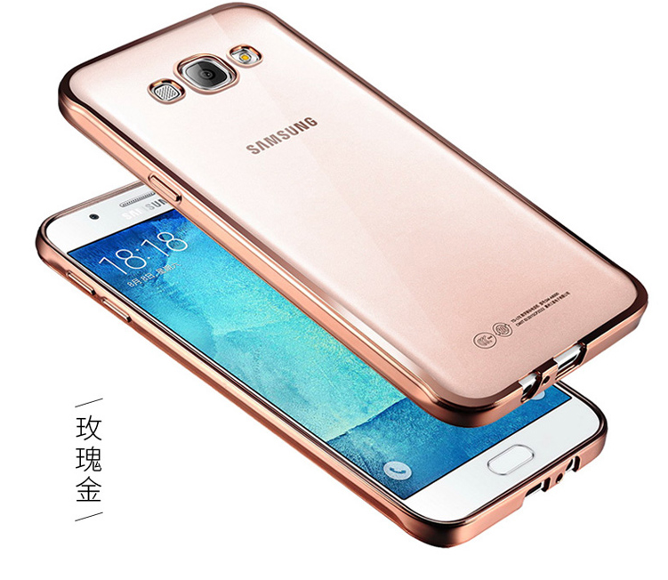 Custodia Samsung Galaxy J5 2016 Protezione Anti-caduta Placcatura, Cover Samsung Galaxy J5 2016 Sottili Trasparente