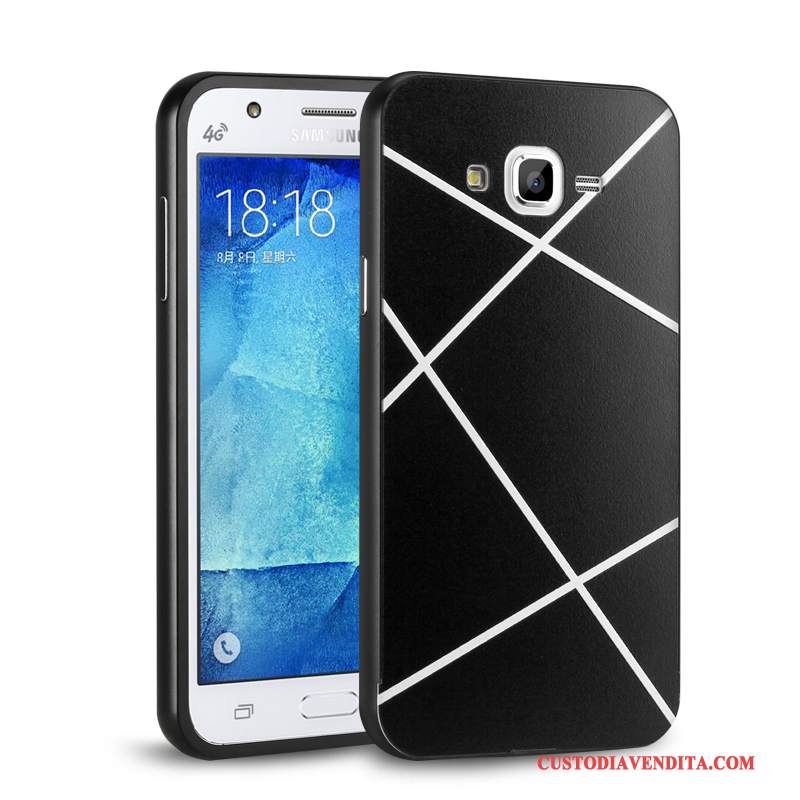 Custodia Samsung Galaxy J5 2016 Protezione Specchio Telaio, Cover Samsung Galaxy J5 2016 Difficile Argento