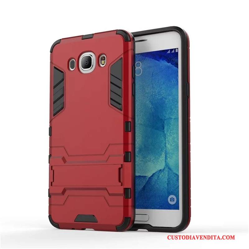 Custodia Samsung Galaxy J5 2016 Protezione Telefono Rosso, Cover Samsung Galaxy J5 2016 Difficile Anti-caduta