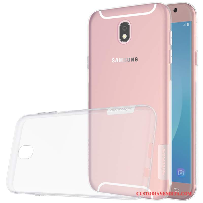 Custodia Samsung Galaxy J5 2017 Silicone Anti-caduta Sottili, Cover Samsung Galaxy J5 2017 Sottile Trasparente