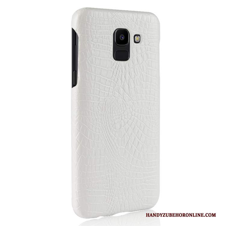 Custodia Samsung Galaxy J6 Pelle Anti-caduta Modello Coccodrillo, Cover Samsung Galaxy J6 Protezione Difficiletelefono