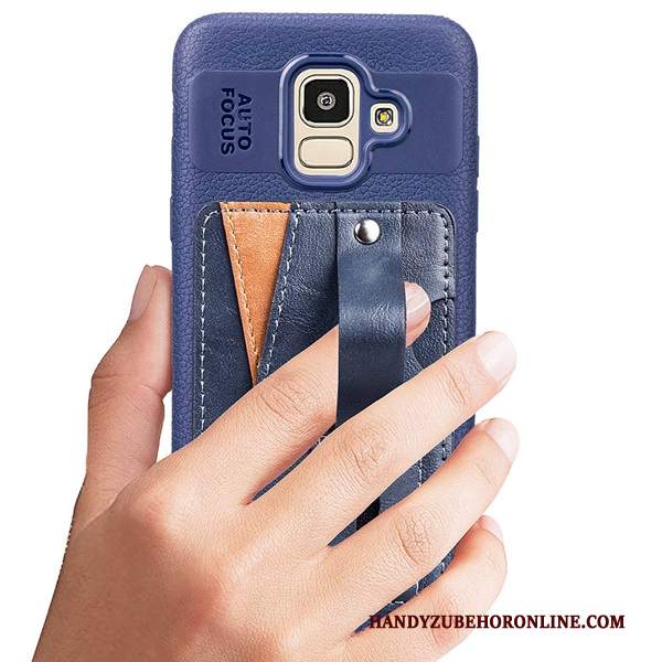 Custodia Samsung Galaxy J6 Pelle Modello Supporto, Cover Samsung Galaxy J6 Protezione Anti-cadutatelefono