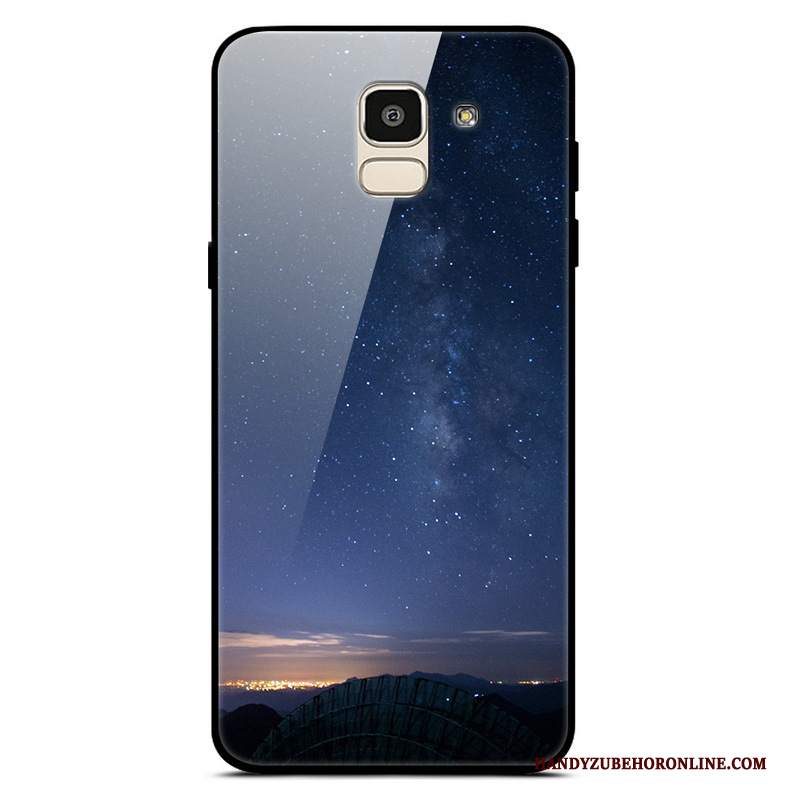 Custodia Samsung Galaxy J6 Semplici Tendenza, Cover Samsung Galaxy J6 Porpora Vetro