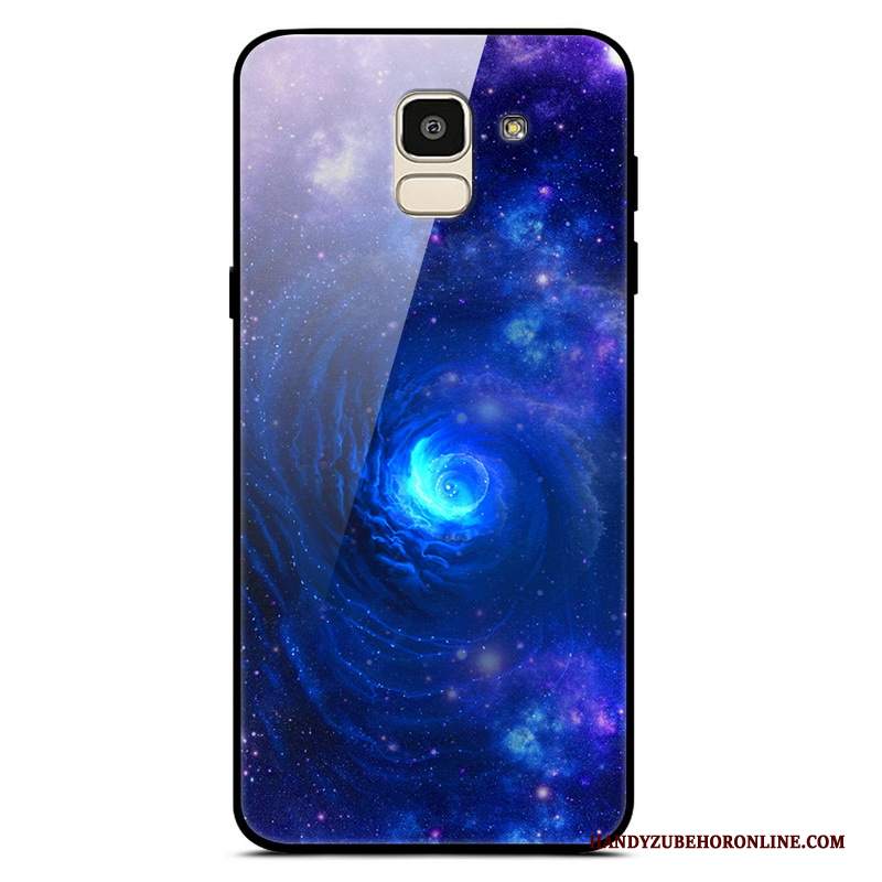 Custodia Samsung Galaxy J6 Semplici Tendenza, Cover Samsung Galaxy J6 Porpora Vetro