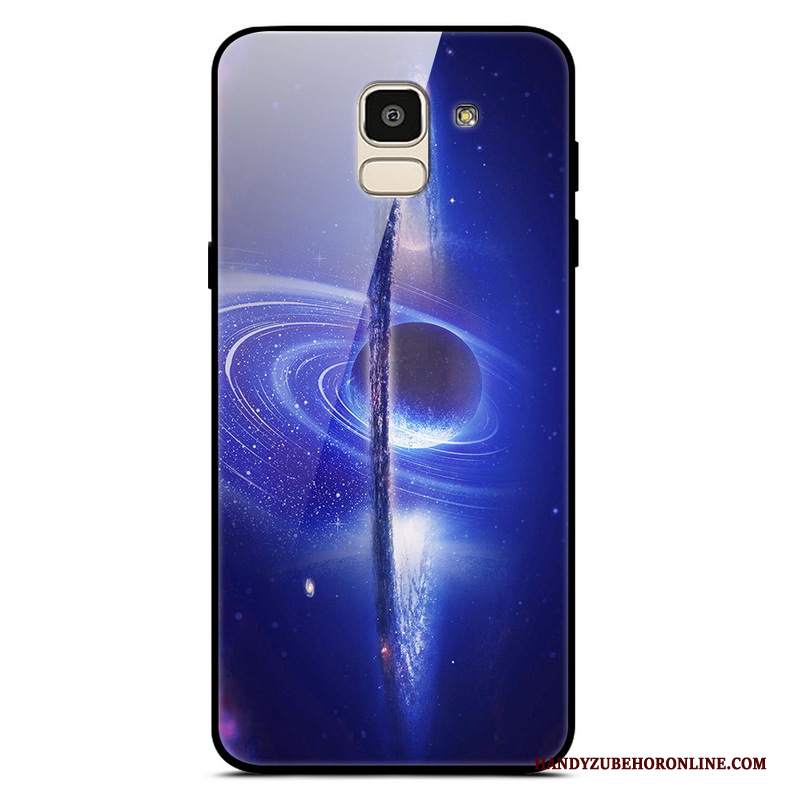 Custodia Samsung Galaxy J6 Semplici Tendenza, Cover Samsung Galaxy J6 Porpora Vetro