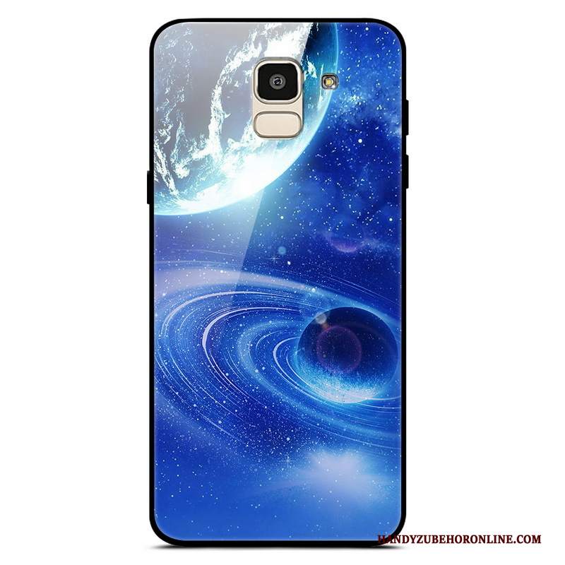 Custodia Samsung Galaxy J6 Semplici Tendenza, Cover Samsung Galaxy J6 Porpora Vetro