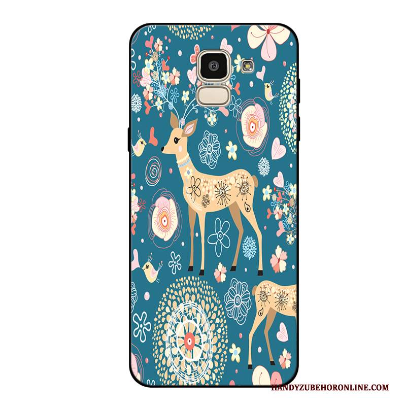 Custodia Samsung Galaxy J6 Silicone Tutto Incluso Anti-caduta, Cover Samsung Galaxy J6 Morbido Fresco