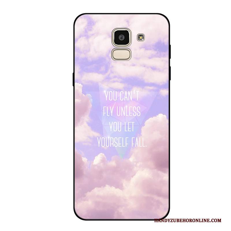 Custodia Samsung Galaxy J6 Silicone Tutto Incluso Anti-caduta, Cover Samsung Galaxy J6 Morbido Fresco