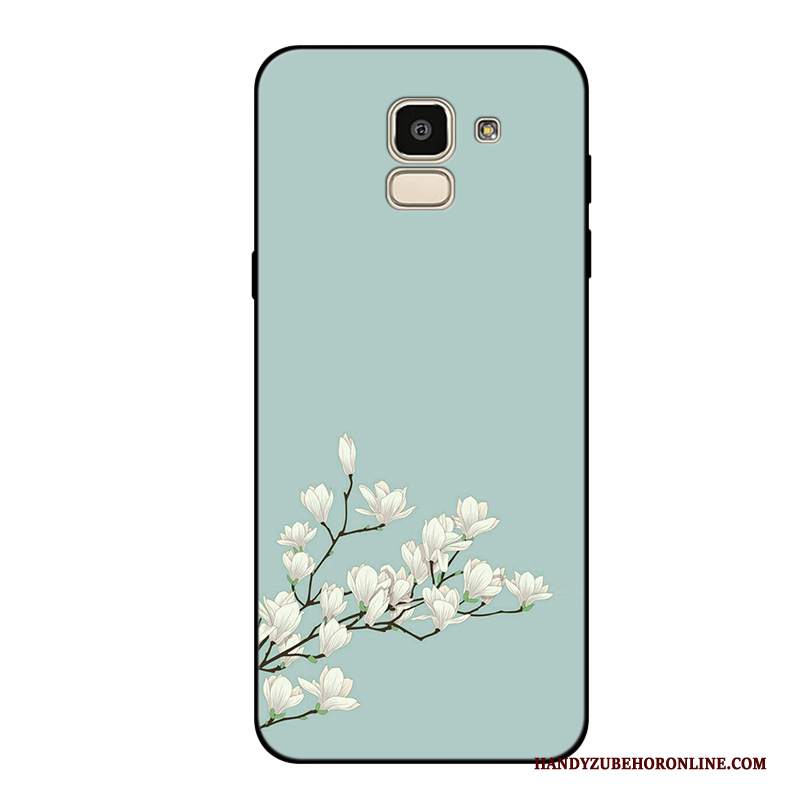 Custodia Samsung Galaxy J6 Silicone Tutto Incluso Anti-caduta, Cover Samsung Galaxy J6 Morbido Fresco