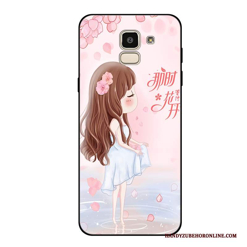 Custodia Samsung Galaxy J6 Silicone Tutto Incluso Anti-caduta, Cover Samsung Galaxy J6 Morbido Fresco