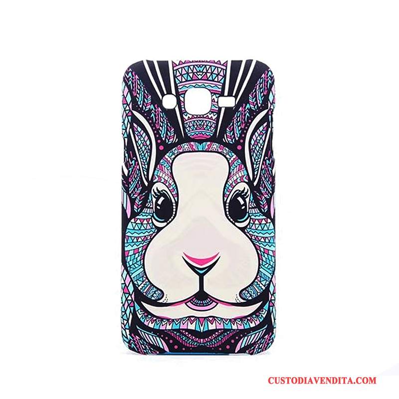 Custodia Samsung Galaxy J7 2015 Cartone Animato Animale Luminoso, Cover Samsung Galaxy J7 2015 Colore Difficile Macchiati