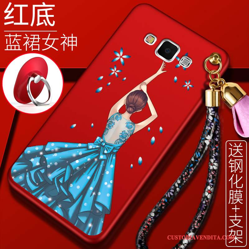 Custodia Samsung Galaxy J7 2015 Creativo Tutto Incluso Rosso, Cover Samsung Galaxy J7 2015 Silicone Tendenzatelefono